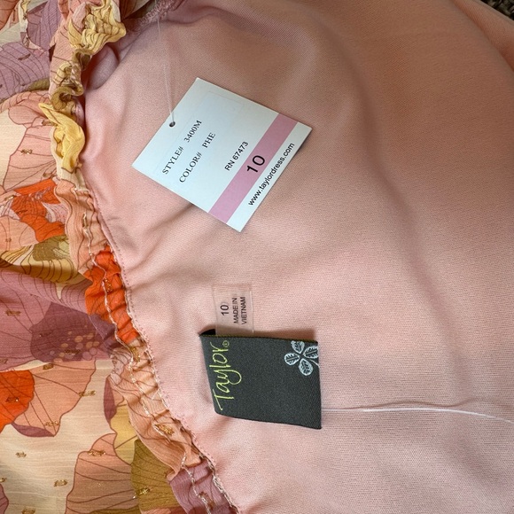 🆕TAYLOR one shoulder midi floral dress size 10 - Picture 7 of 9